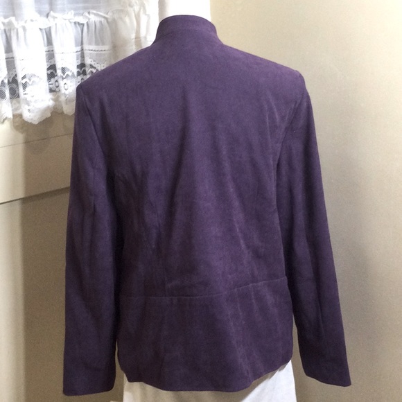 M Collection Purple .Soft Blazer Jacket - Picture 3 of 11